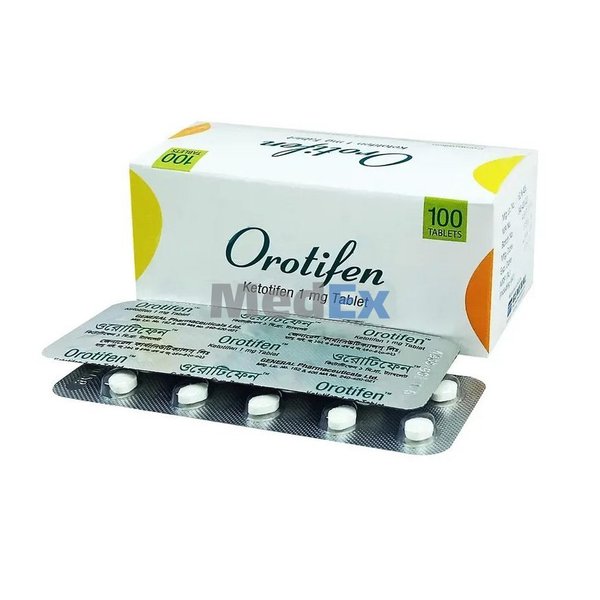 Orotifen 1 mg Packaging
