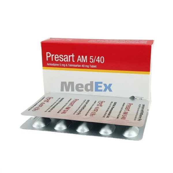 Presart AM 5 mg+40 mg Packaging