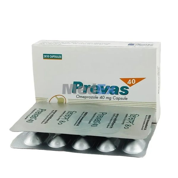 Prevas 40 mg Packaging