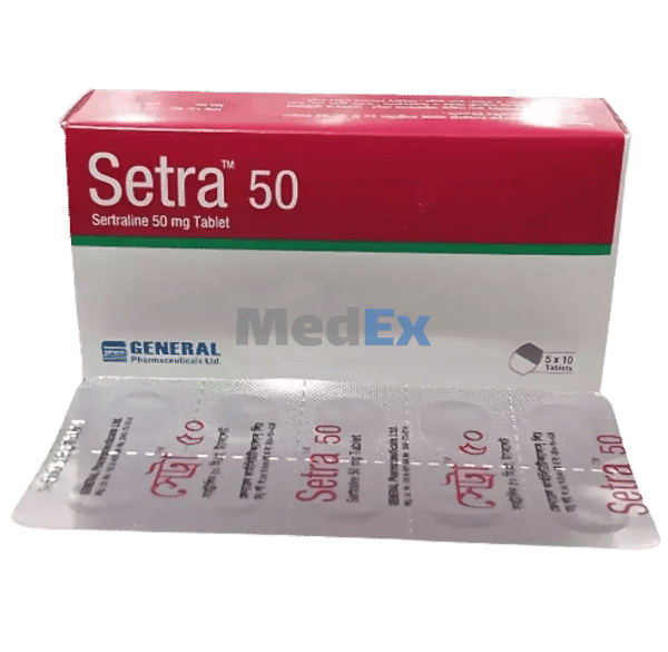 Setra 50 mg Packaging