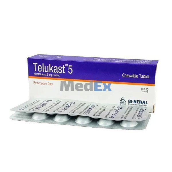 Telukast 5 mg Packaging