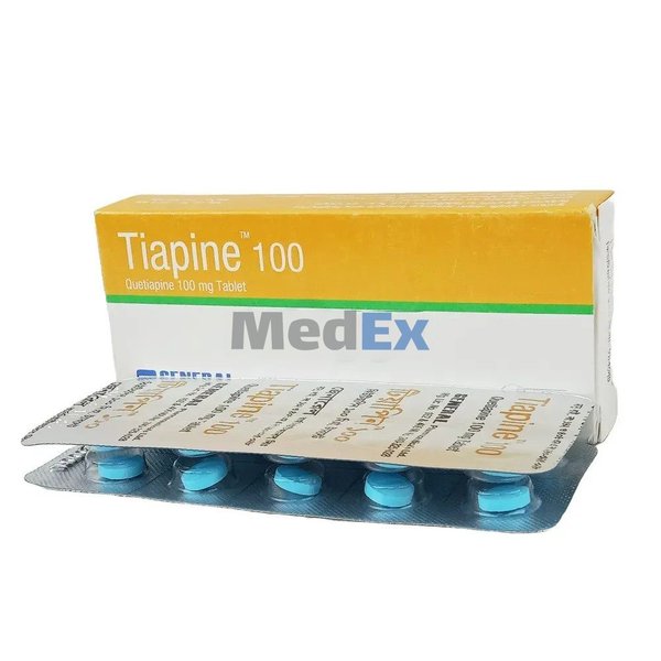 Tiapine 100 mg Packaging