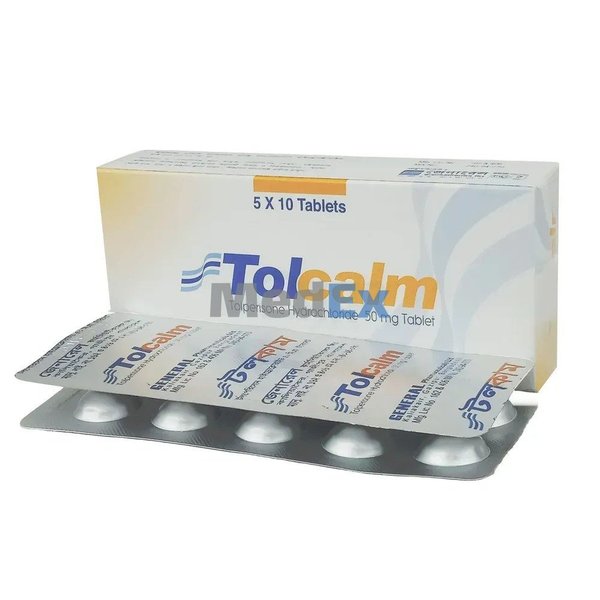 Tolcalm 50 mg Packaging