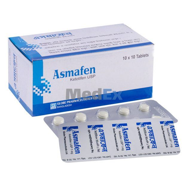 Asmafen 1 mg Packaging