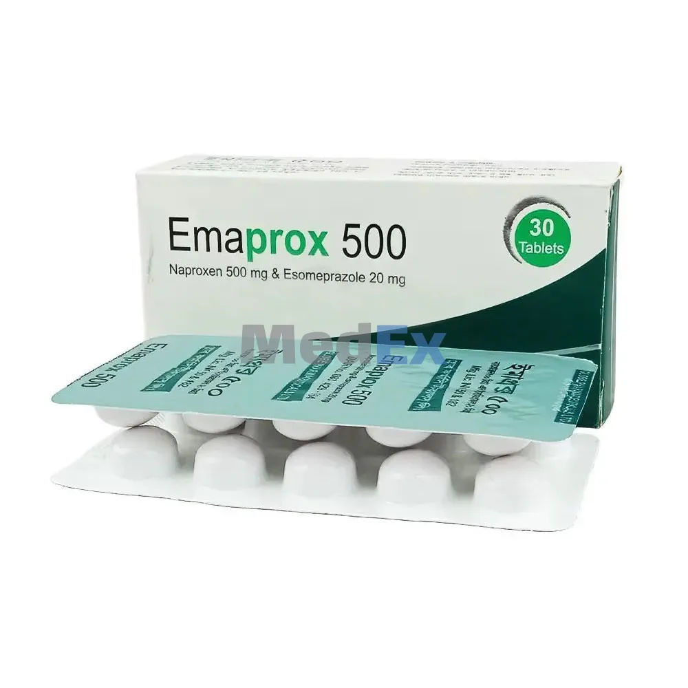 Emaprox 500 mg+20 mg Packaging