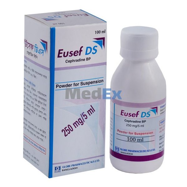 Eusef DS 250 mg/5 ml Packaging