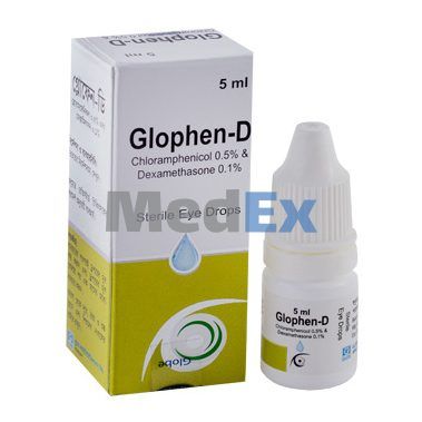 Glophen D 0.1%+0.5% Packaging
