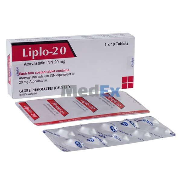 Liplo 20 mg Packaging