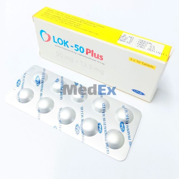 Lok Plus 50 mg+12.5 mg Packaging