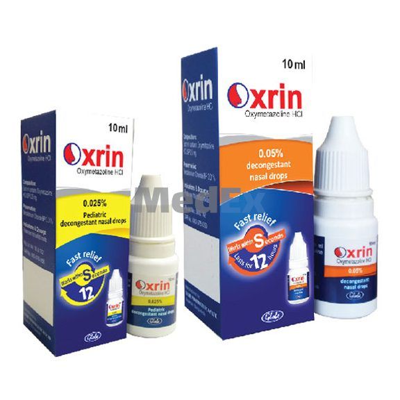 Oxrin 0.05% Packaging