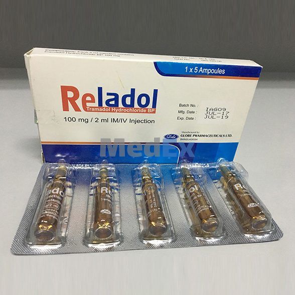 Reladol 100 mg/2 ml Packaging