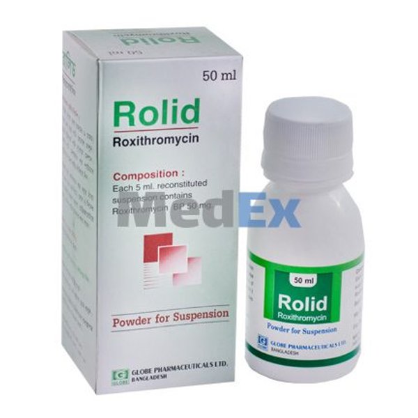 Rolid 50 mg/5 ml Packaging
