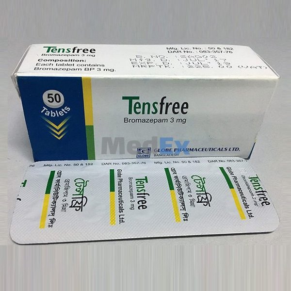 Tensfree 3 mg Packaging