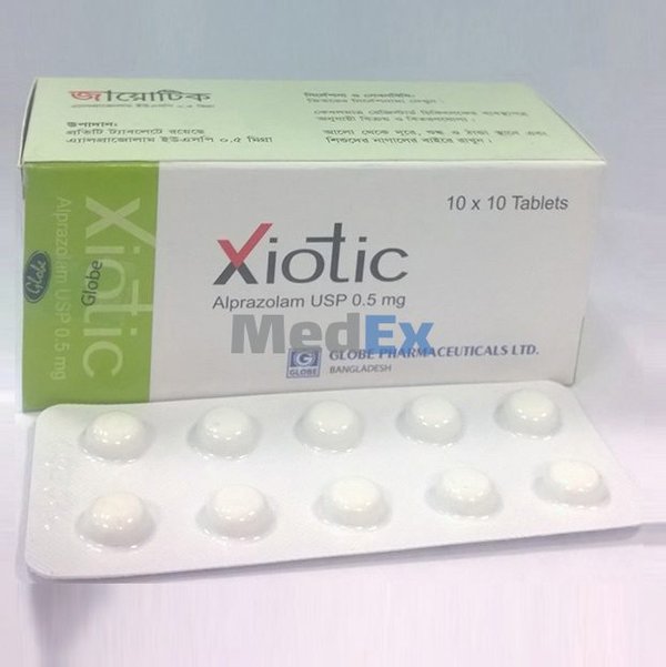 Xiotic 0.5 mg Packaging