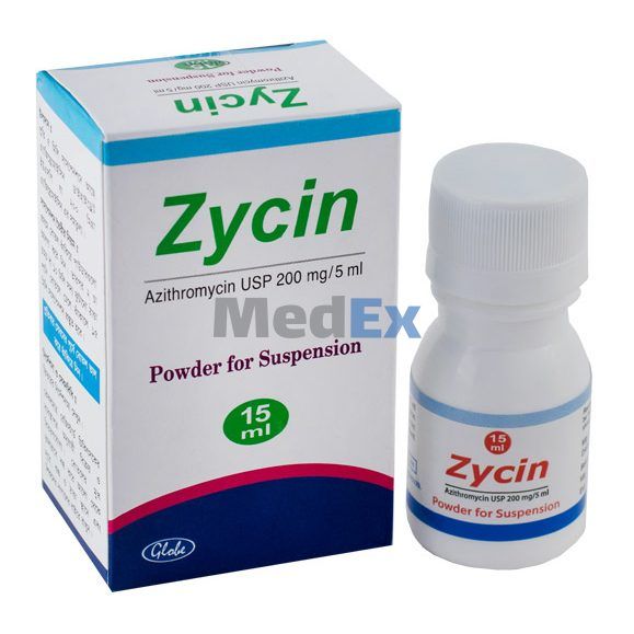 Zycin 200 mg/5 ml Packaging