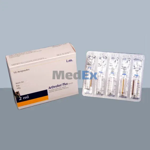 Arthrofen Plus (75 mg+20 mg)/2 ml Packaging