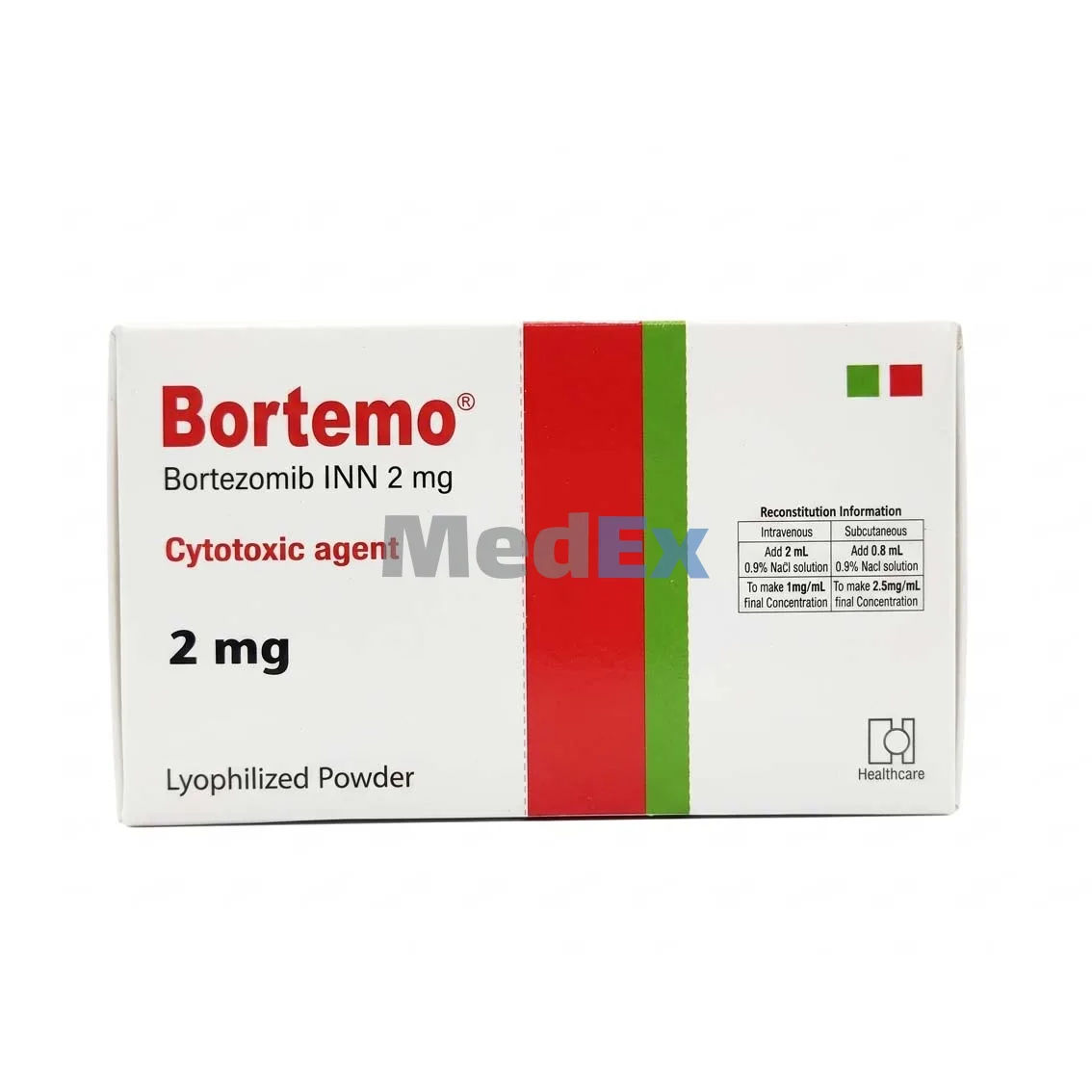 Bortemo 2 mg/vial Packaging