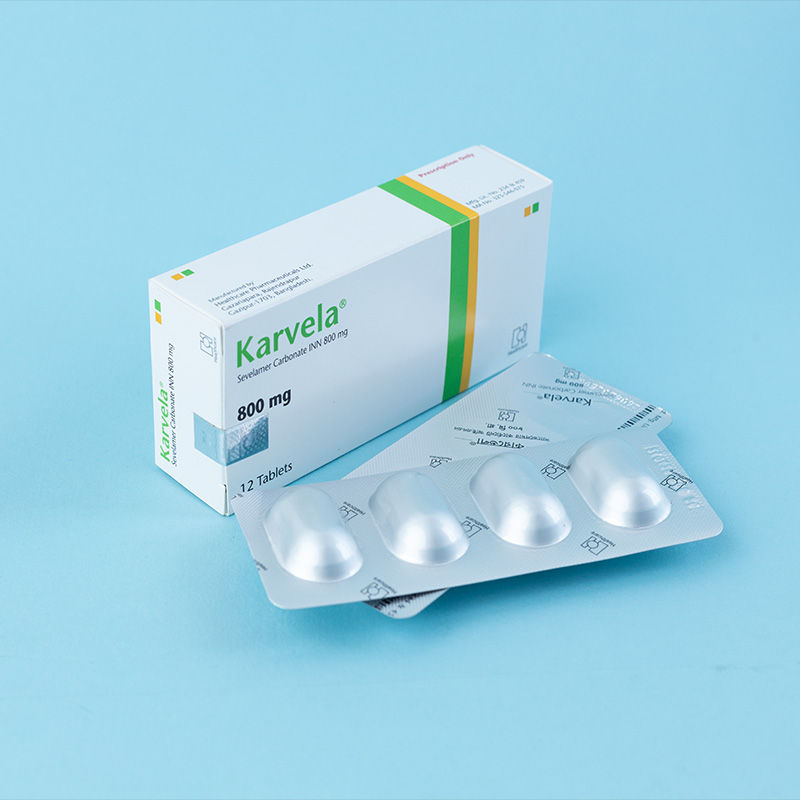 Karvela 800 mg Packaging