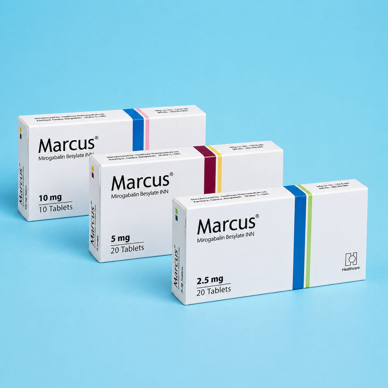 Marcus 10 mg Packaging