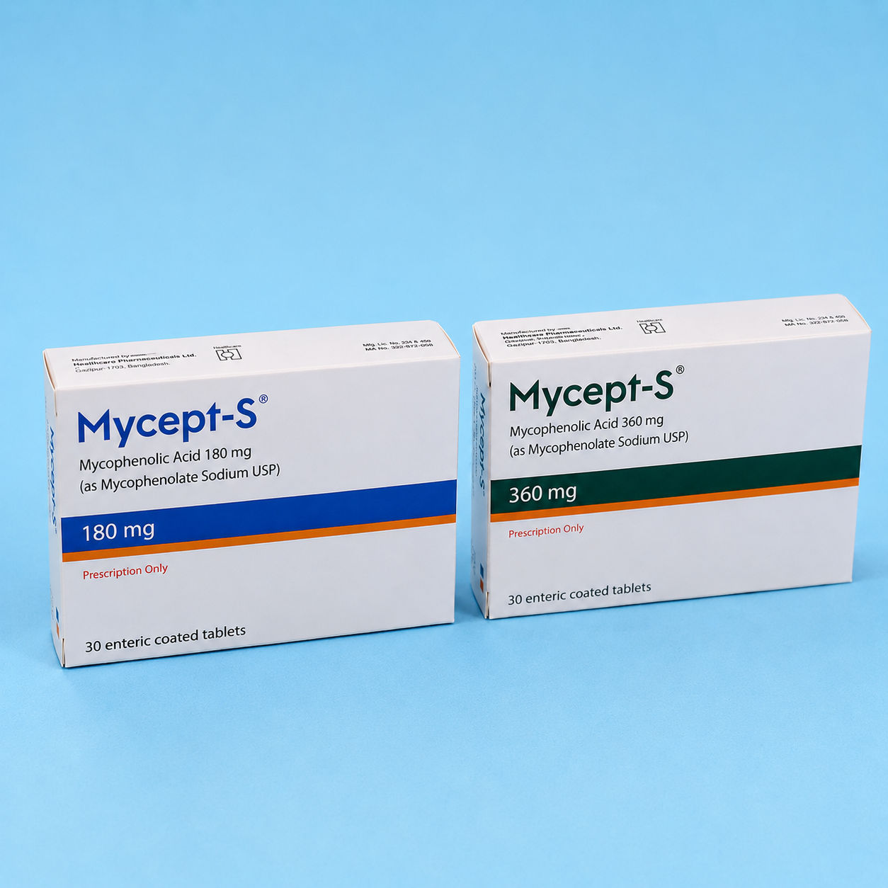 Mycept-S 180 mg Packaging