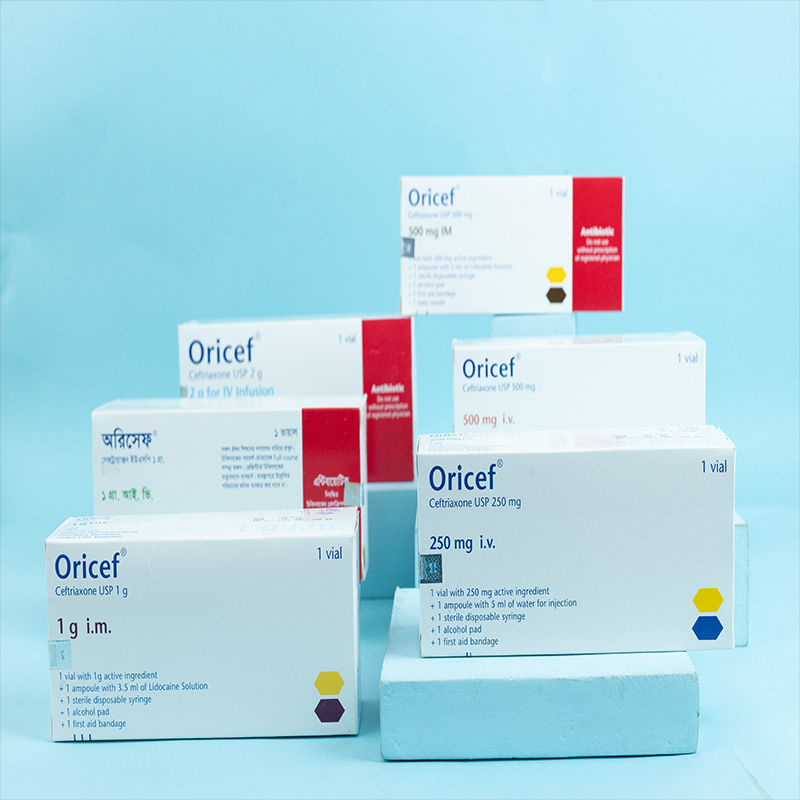 Oricef 1 gm/vial Packaging