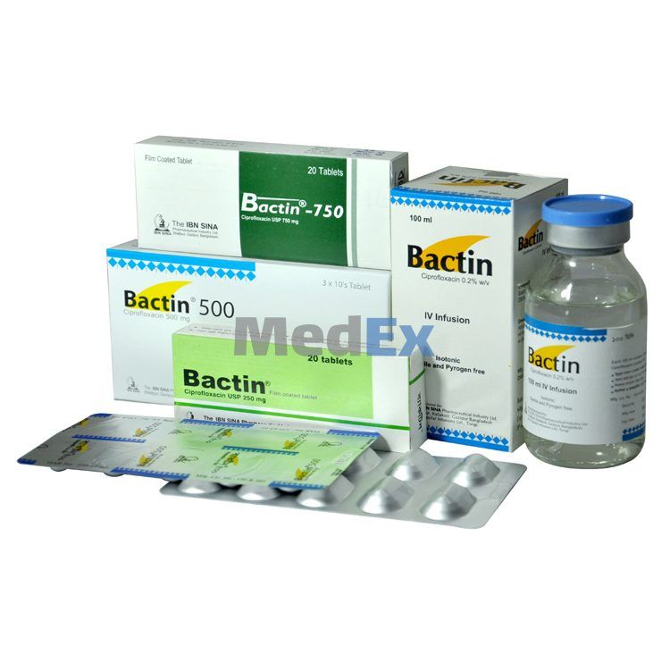 Bactin 200 mg/100 ml Packaging