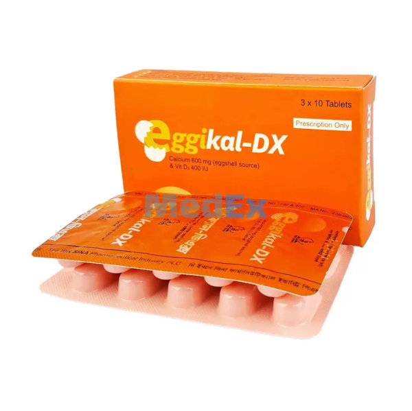 Eggikal-DX 600 mg+400 IU Packaging