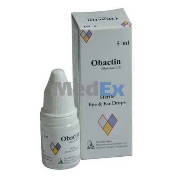 Obactin 0.3% Packaging