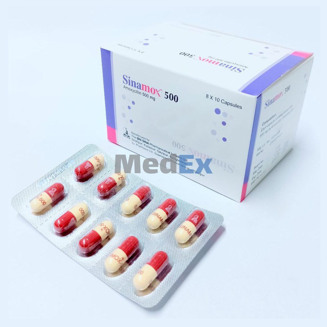 Sinamox 500 mg Packaging