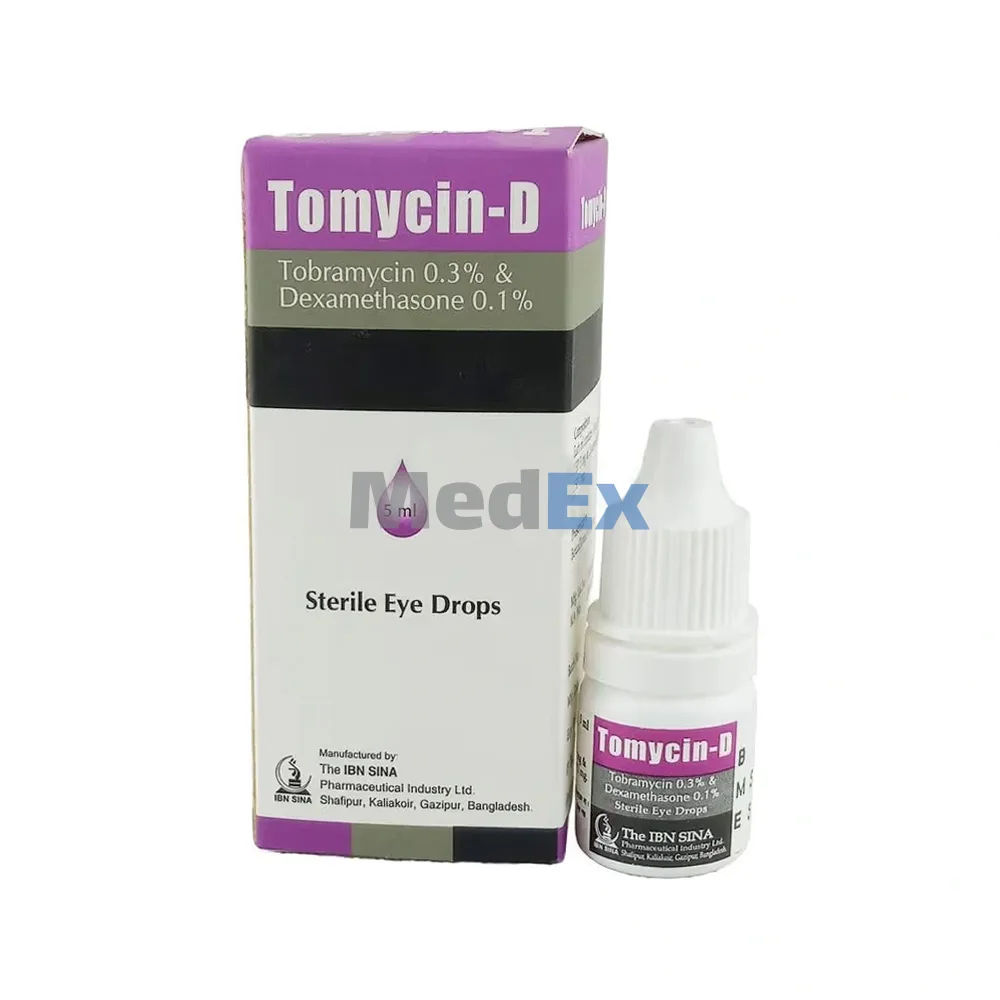 Tomycin-D 0.1%+0.3% Packaging