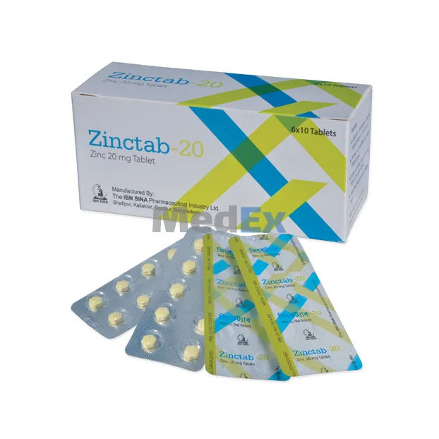 ZincTab 20 mg Packaging