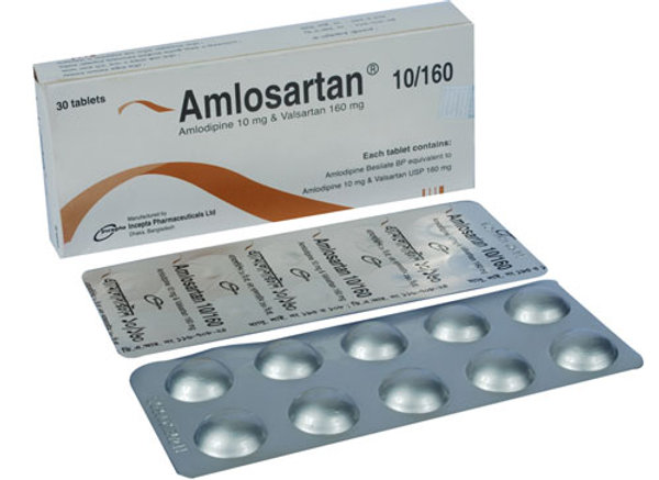 Amlosartan 10 mg+160 mg Packaging