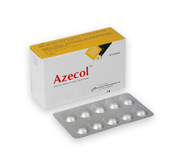 Azecol 60 mg+30 mg+6 mg+2 mg+15 mg Packaging