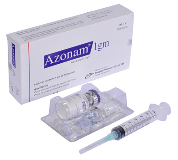 Azonam 1 gm/5 ml Packaging