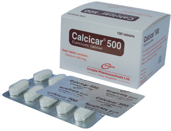Calcicar 500 mg Packaging