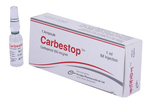 Carbestop 250 mcg/ml Packaging
