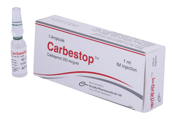 Carbestop 250 mcg/ml Packaging