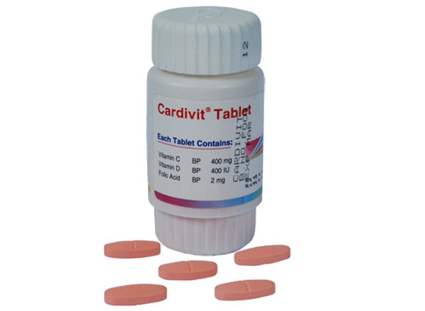Cardivit 400 mg+400 IU+2 mg Packaging