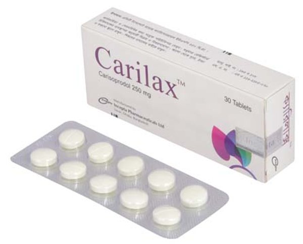 Carilax 250 mg Packaging