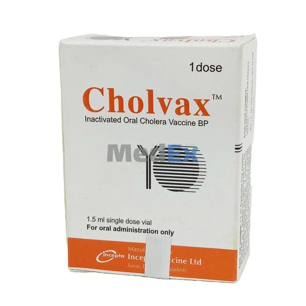 Cholvax 1.5 ml/vial Packaging