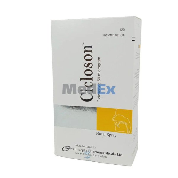 Cicloson 50 mcg/spray Packaging