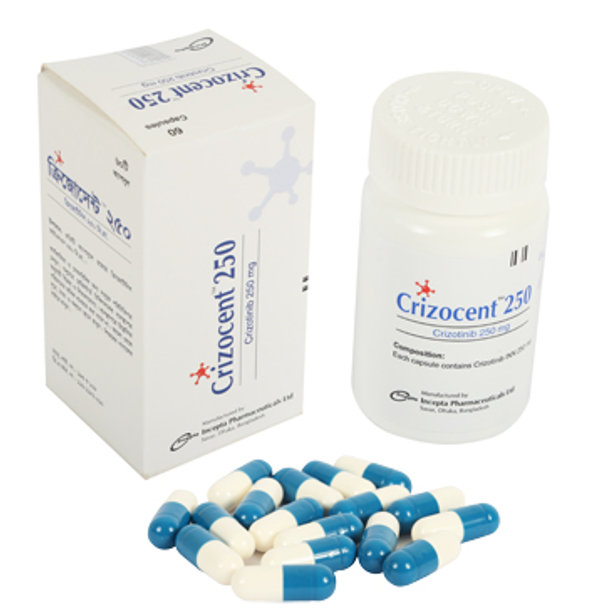 Crizocent 250 mg Packaging