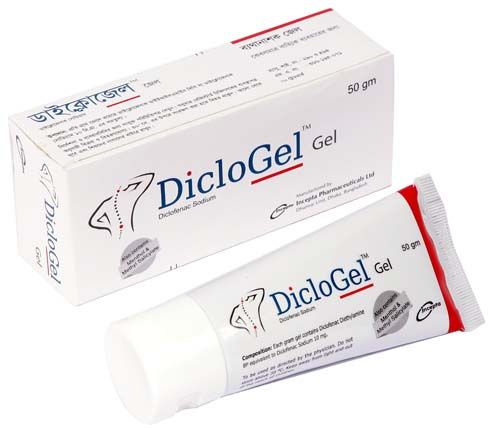DicloGel 1% w/w Packaging