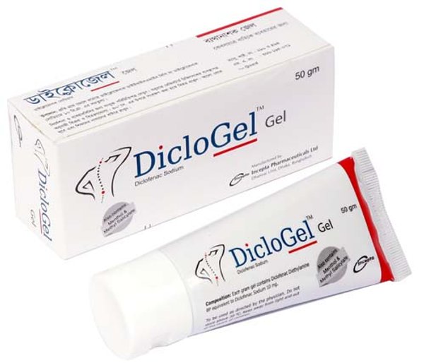 DicloGel 1% w/w Packaging