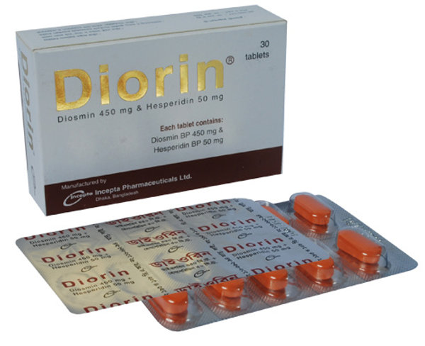 Diorin 450 mg+50 mg Packaging