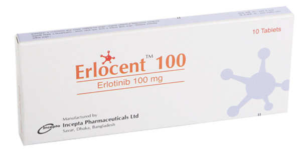 Erlocent 100 mg Packaging