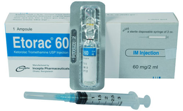 Etorac 60 mg/2 ml Packaging