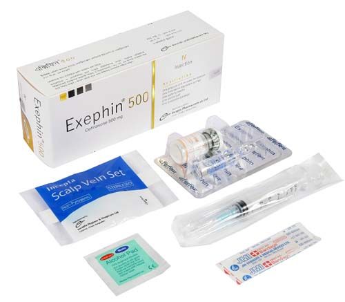 Exephin 500 mg/vial Packaging