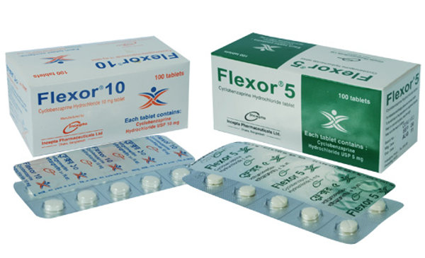 Flexor 10 mg Packaging