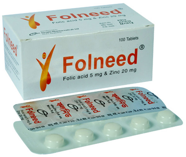 Folneed 5 mg+20 mg Packaging
